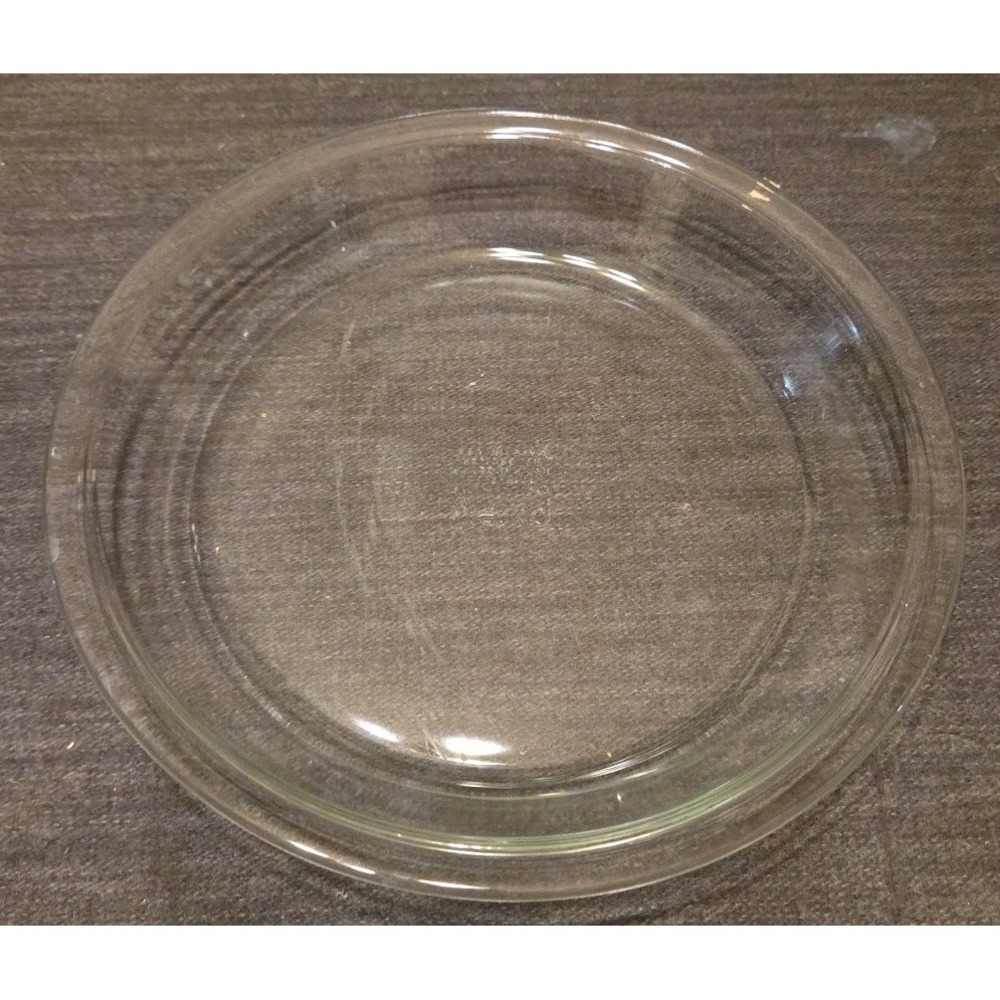 Vintage Pyrex 210 Clear Glass Pie Dish 10 Inch 25 cm Flat Rim Oven and Microwave
